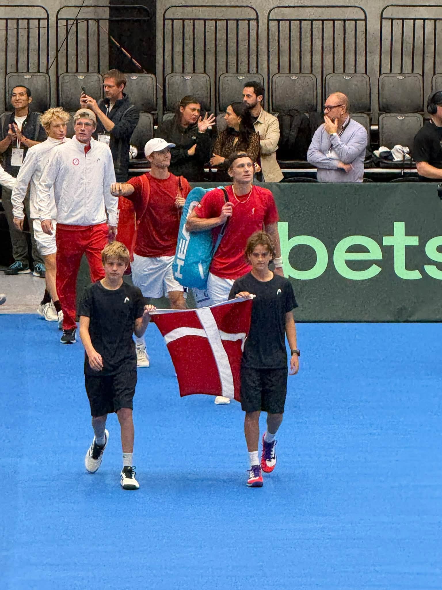 Helsingørspillere ved Davis Cup